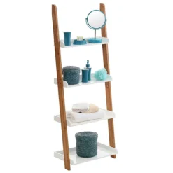Nostra Ladder Shelf Unit 5 Nostra Ladder Shelf Unit -The Bathroom Shop nostraladdershelfunitd1