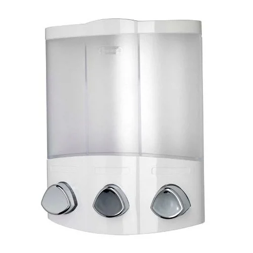 Croydex Euro Soap Dispenser Trio - White 2 Croydex Euro Soap Dispenser Trio - White - Image 2