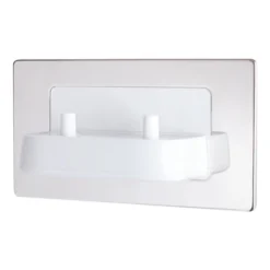 Proofvision Oral-B In Wall Electric Toothbrush Twin Charger - Polished Steel