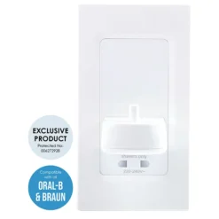 Proofvision Oral-B In Wall Electric Toothbrush Charger With Shaver Socket - White Plastic 6 Proofvision Oral-B In Wall Electric Toothbrush Charger With Shaver Socket - White Plastic -The Bathroom Shop pv12p d1n