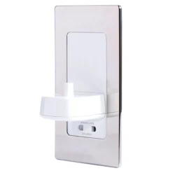 Proofvision Oral-B In Wall Electric Toothbrush Charger With Shaver Socket - Polished Steel -The Bathroom Shop pv12ps d2n