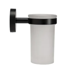 Croydex Black Epsom Flexi-Fix Tumbler & Holder -The Bathroom Shop qm481821 d2