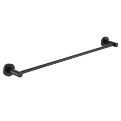 Bristan Black 600mm Round Towel Rail