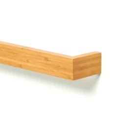 600mm Single Wooden Towel Rail Bamboo