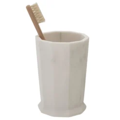 Trafalgar Grey Marble Effect Polyresin Tumbler