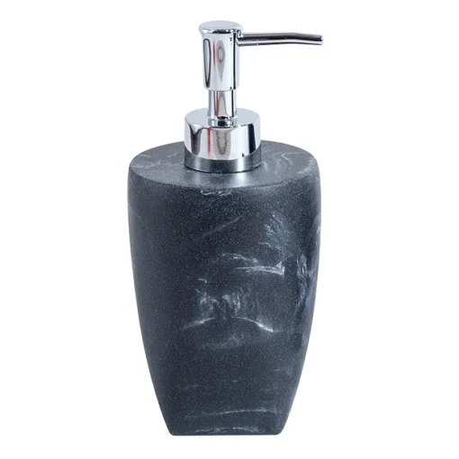 Trafalgar Anthracite Marble Effect Polyresin Liquid Soap Dispenser -The Bathroom Shop tralsd l