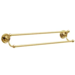 Smedbo Villa - Polished Brass Double Towel Rail