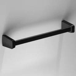 Venice Square Black 320mm Towel Rail