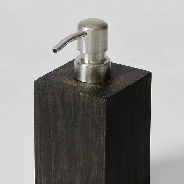 Wooden Soap Dispenser Dark Oak 1 Wooden Soap Dispenser Dark Oak